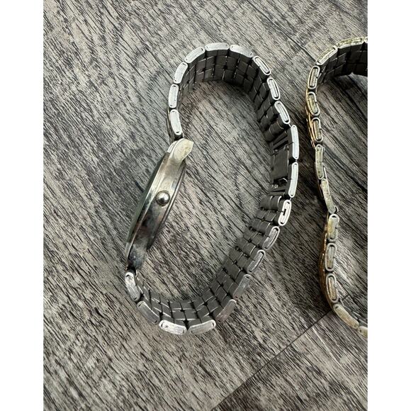 Rare Vintage Citizen Gold And Black Dial Watch Men’s Lot Of Two Embossed Glass - Picture 16 of 16